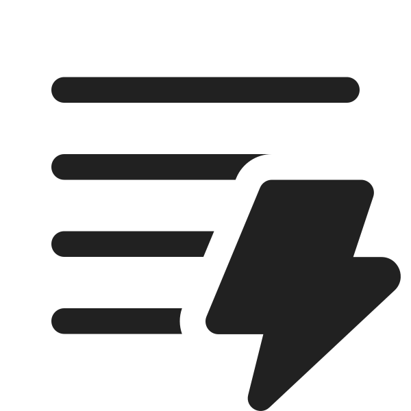 Ic Fluent Text Column One Wide Lightning 16 Regular
