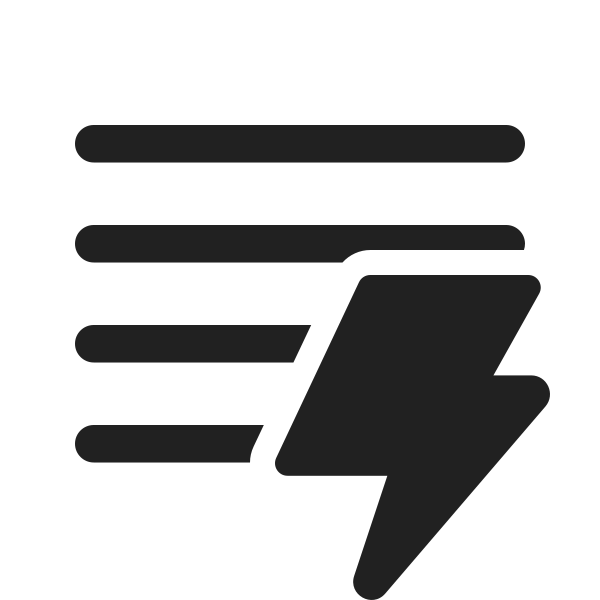 Ic Fluent Text Column One Wide Lightning 24 Regular