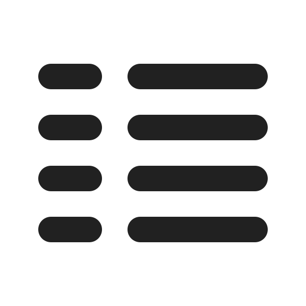 Ic Fluent Text Column Two Left 24 Filled