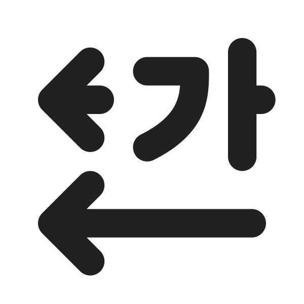 Ic Fluent Text Direction Horizontal Left 16 Filled