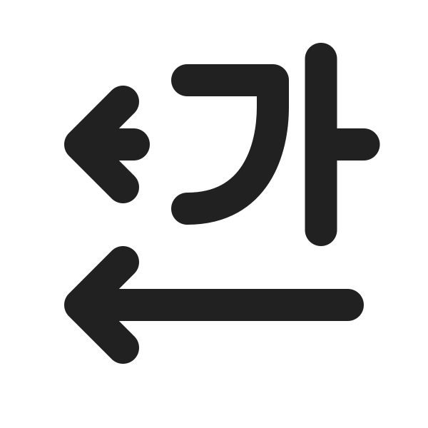 Ic Fluent Text Direction Horizontal Left 20 Filled