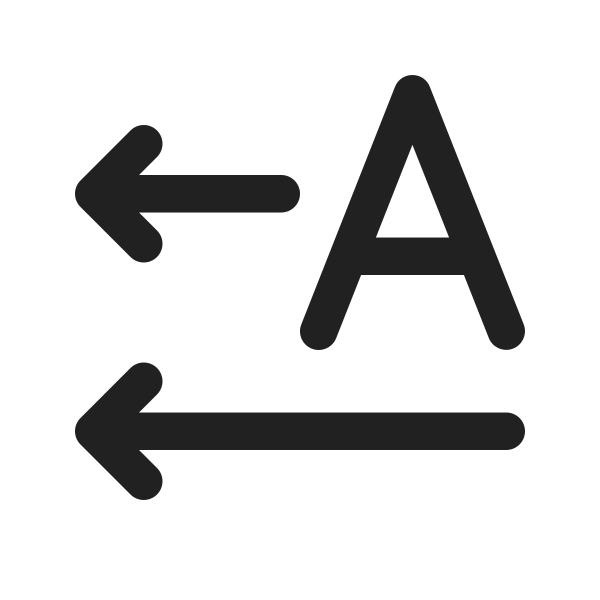 Ic Fluent Text Direction Horizontal Left 24 Regular