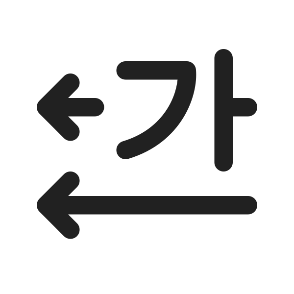 Ic Fluent Text Direction Horizontal Left 24 Regular