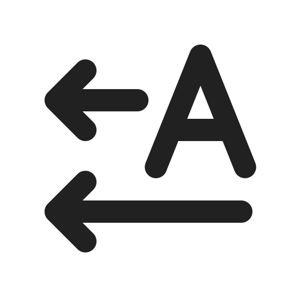 Ic Fluent Text Direction Horizontal Rtl 20 Filled