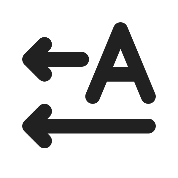 Ic Fluent Text Direction Horizontal Rtl 24 Filled