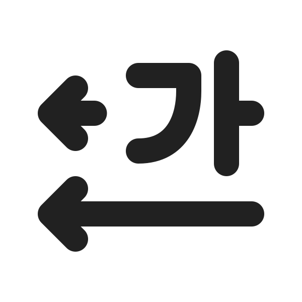 Ic Fluent Text Direction Horizontal Rtl 24 Filled