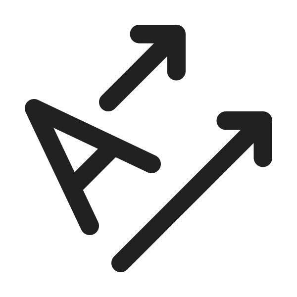 Ic Fluent Text Direction Rotate 315 Right 24 Regular