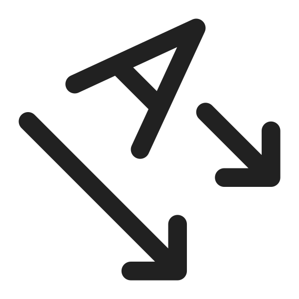 Ic Fluent Text Direction Rotate 45 Right 16 Regular