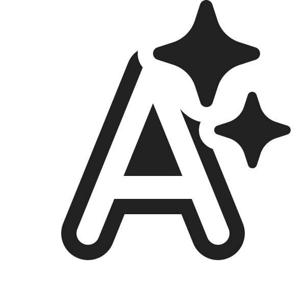 Ic Fluent Text Effects Sparkle 20 Regular