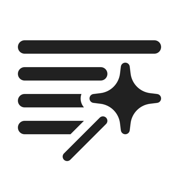 Ic Fluent Text Grammar Wand 20 Filled