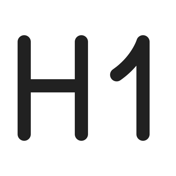 Ic Fluent Text Header 1 20 Filled