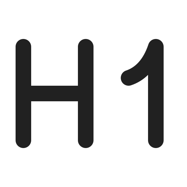 Ic Fluent Text Header 1 24 Filled