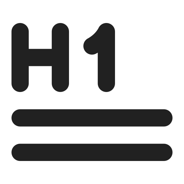 Ic Fluent Text Header 1 Lines 16 Filled