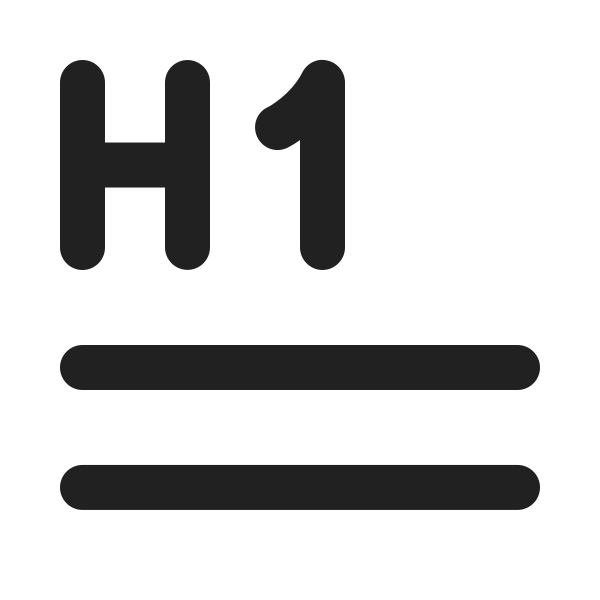 Ic Fluent Text Header 1 Lines 20 Filled