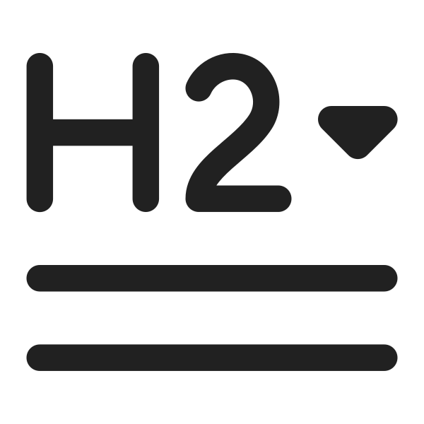 Ic Fluent Text Header 2 Lines Caret 16 Regular