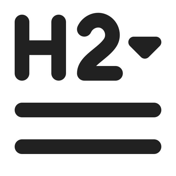 Ic Fluent Text Header 2 Lines Caret 24 Filled