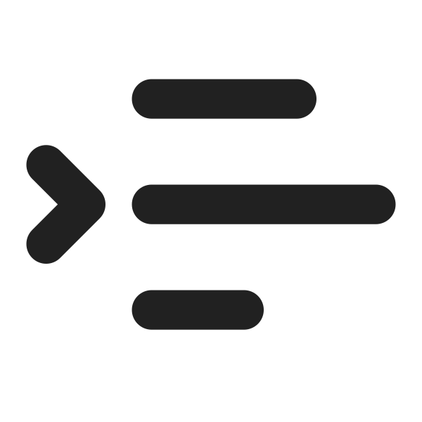 Ic Fluent Text Indent Increase 16 Filled