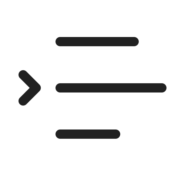 Ic Fluent Text Indent Increase Ltr 20 Regular