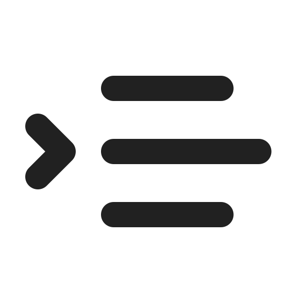Ic Fluent Text Indent Increase Ltr 24 Filled