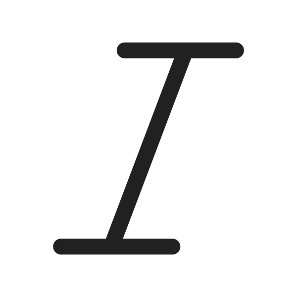 Ic Fluent Text Italic 28 Regular