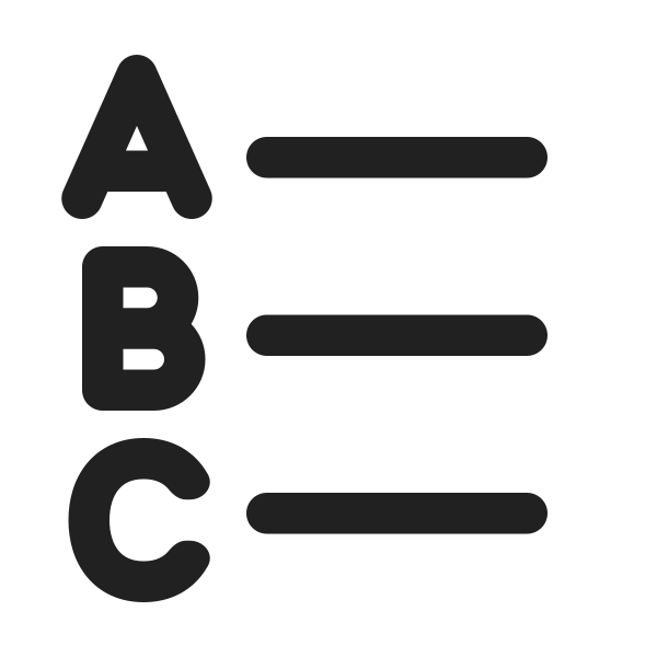 Ic Fluent Text List Abc Uppercase Ltr 24 Regular