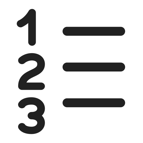 Ic Fluent Text Number List 16 Regular Ltr