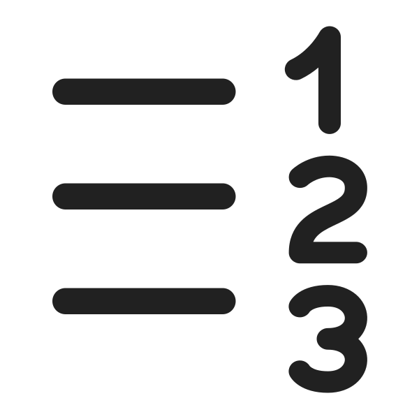 Ic Fluent Text Number List 16 Regular Rtl