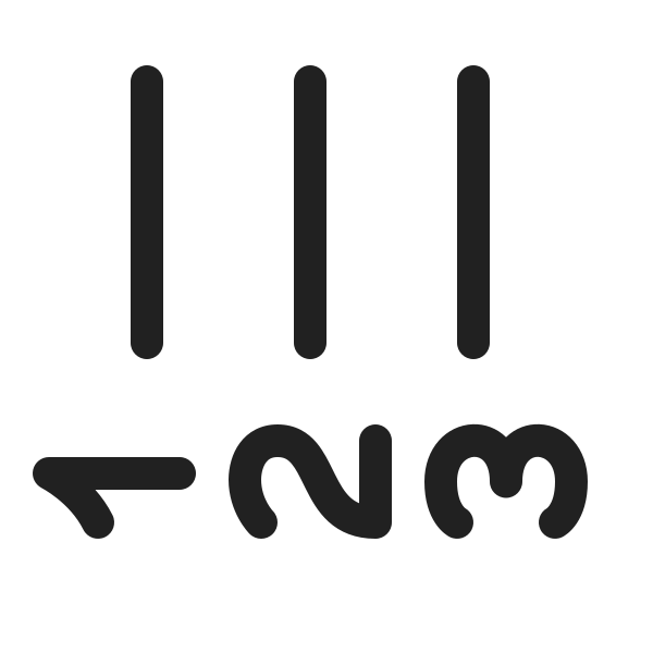 Ic Fluent Text Number List Ltr Rotate 270 20 Regular