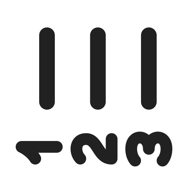 Ic Fluent Text Number List Rotate 270 24 Filled