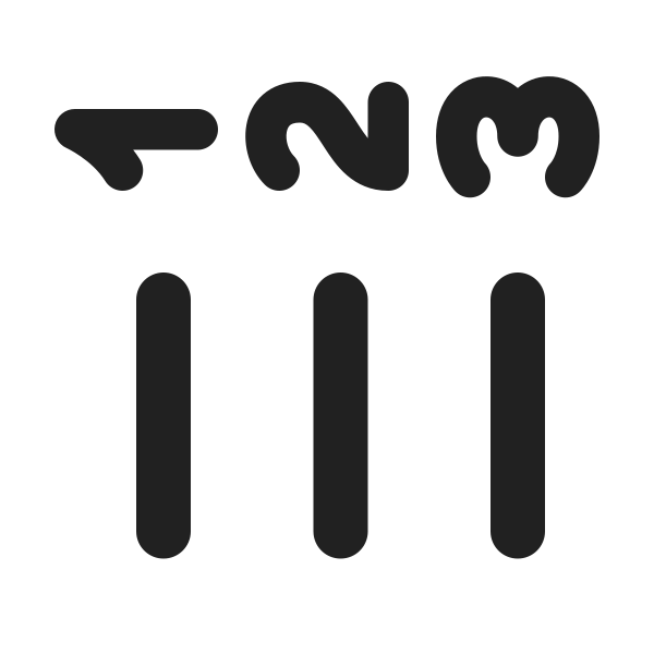 Ic Fluent Text Number List Rotate 270 24 Filled