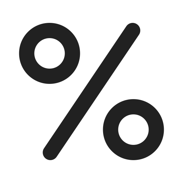 Ic Fluent Text Percent 24 Filled