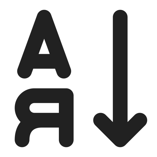Ic Fluent Text Sort Ascending 16 Filled
