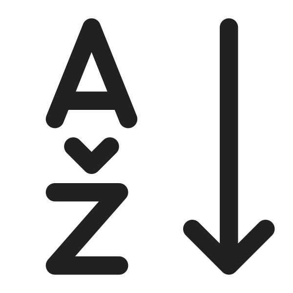Ic Fluent Text Sort Ascending 16 Regular