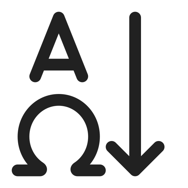 Ic Fluent Text Sort Ascending 16 Regular