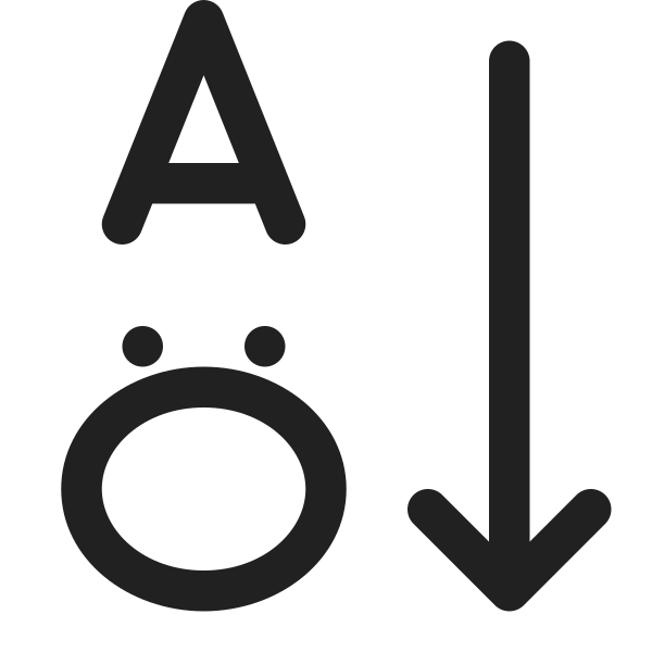 Ic Fluent Text Sort Ascending 16 Regular