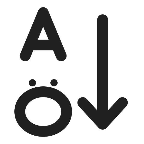 Ic Fluent Text Sort Ascending 20 Filled