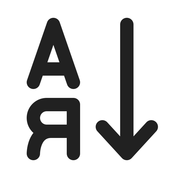 Ic Fluent Text Sort Ascending 20 Filled