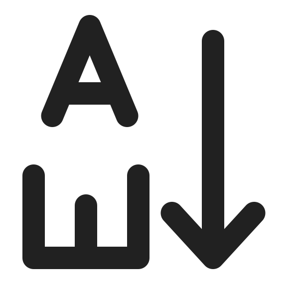 Ic Fluent Text Sort Ascending 20 Filled
