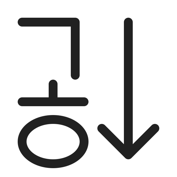 Ic Fluent Text Sort Ascending 20 Regular