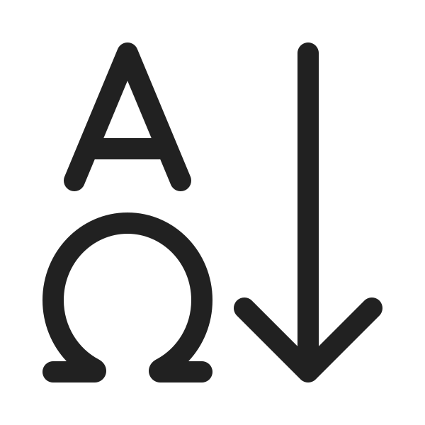 Ic Fluent Text Sort Ascending 20 Regular