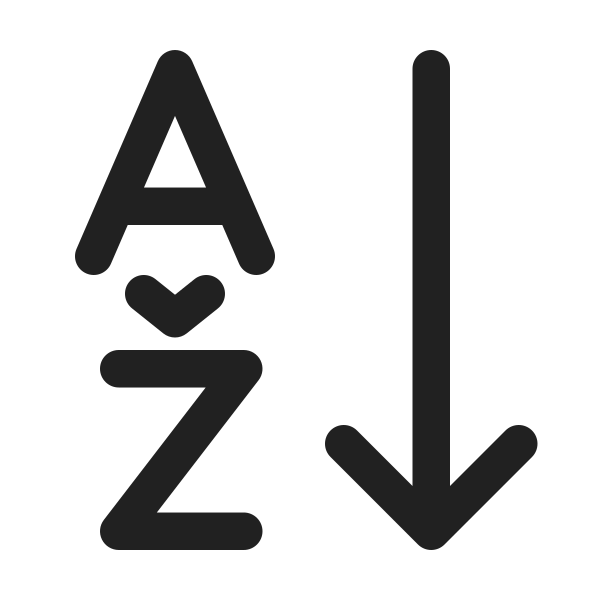 Ic Fluent Text Sort Ascending 24 Regular