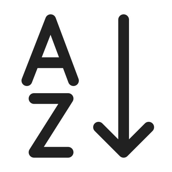 Ic Fluent Text Sort Ascending 24 Regular