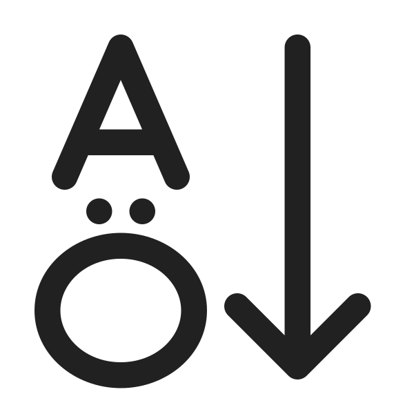 Ic Fluent Text Sort Ascending 24 Regular