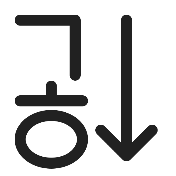 Ic Fluent Text Sort Ascending 24 Regular