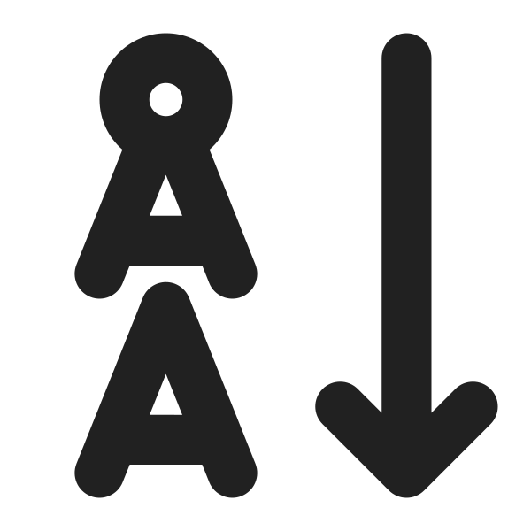 Ic Fluent Text Sort Descending 16 Filled