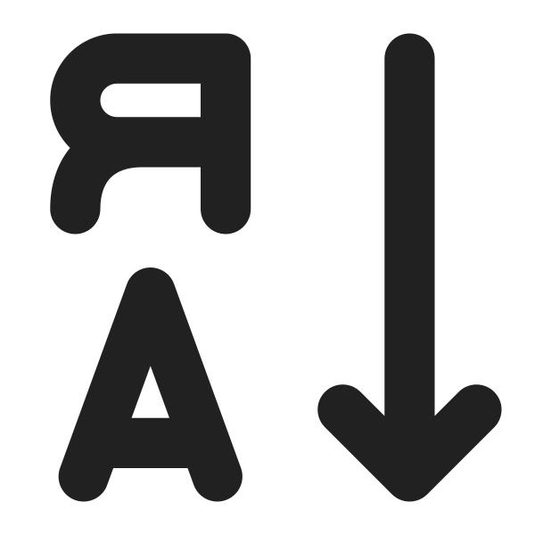 Ic Fluent Text Sort Descending 16 Filled