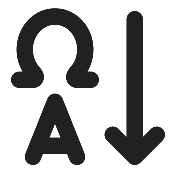 Ic Fluent Text Sort Descending 16 Filled