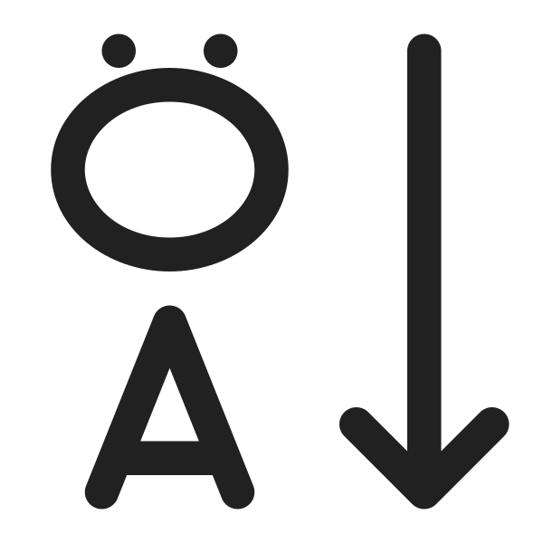 Ic Fluent Text Sort Descending 16 Regular