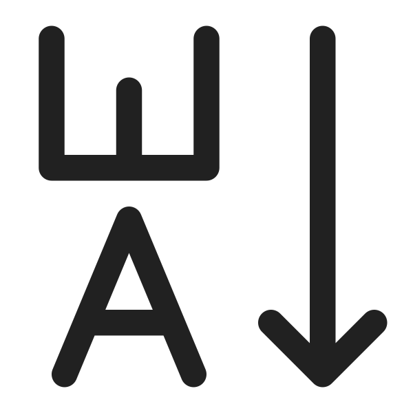 Ic Fluent Text Sort Descending 16 Regular