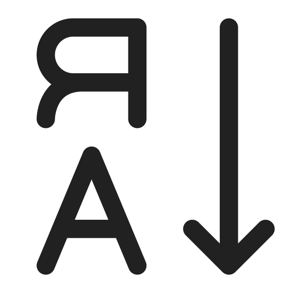 Ic Fluent Text Sort Descending 16 Regular